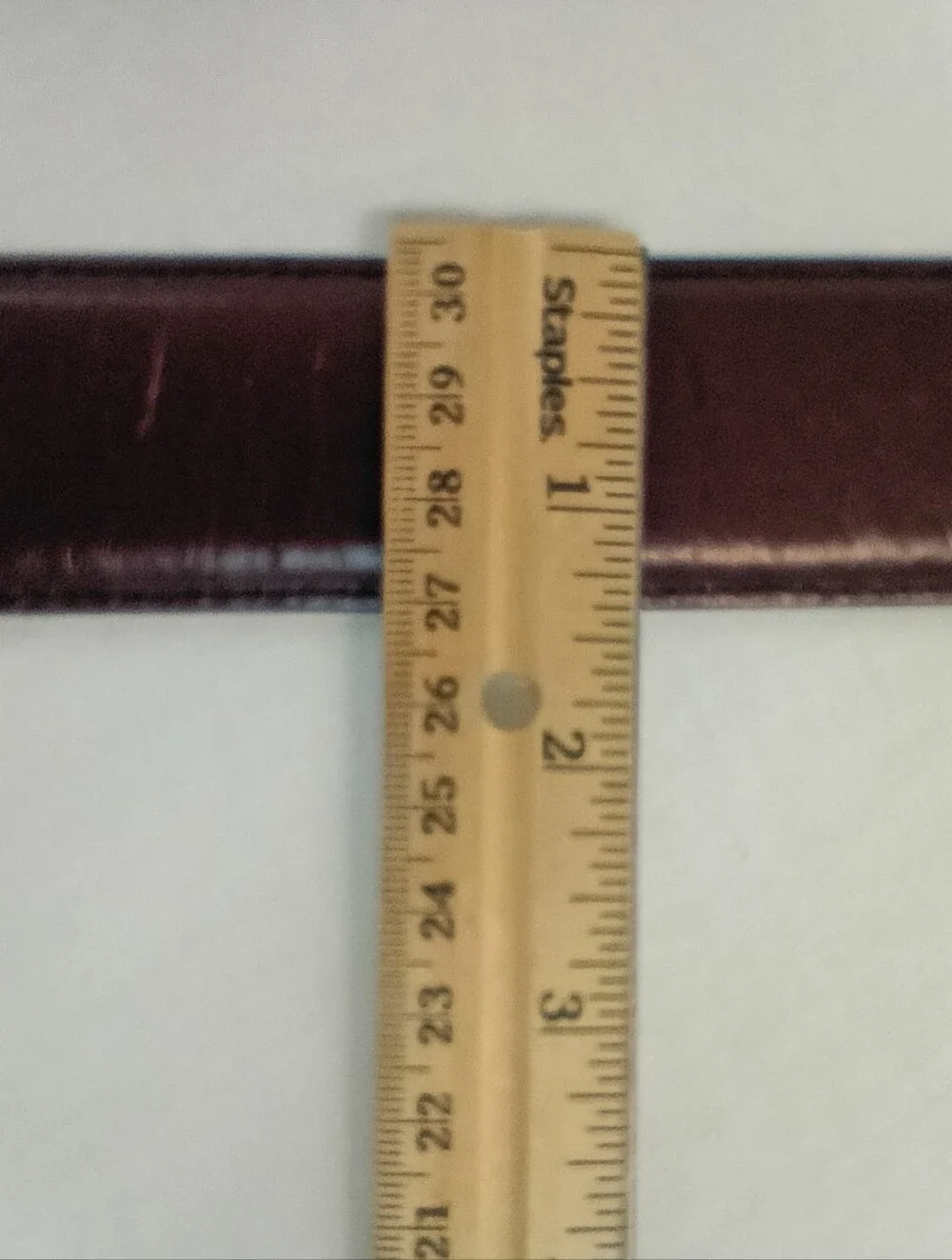 VTG Justin Leather Belt Brown with Silver-Toned Western Buckle Men 38 Top Grain